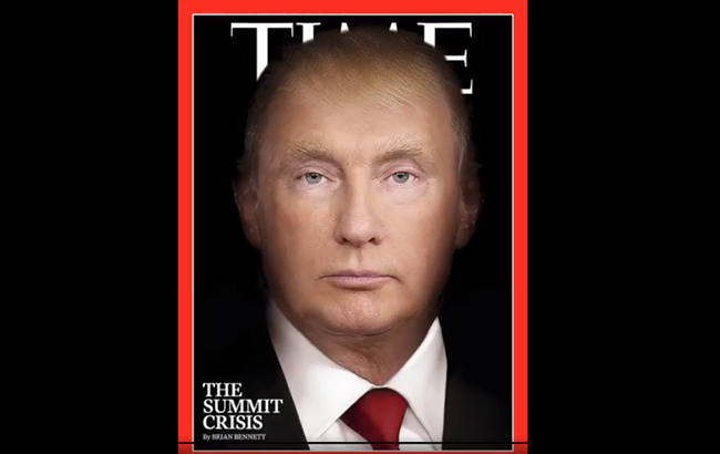 Фото Путина и Трампа "скрестили" и поместили на обложку известного журнала (фото)